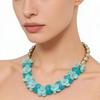 Retro Acrylic Floral Necklace: Bold European & American Design for Bridal Fashion