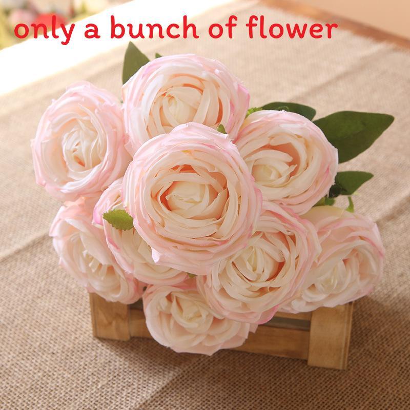 Rose Wall Decor Artificial Flowers For Wedding Home Photography With Silk Material