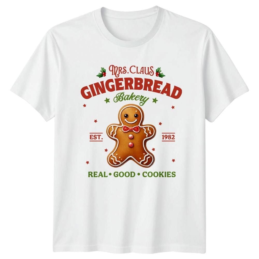 Mrs Claus Gingerbread Bakery Est 1982 Christmas Holidays Unisexs TShirt Unisexs Tee S