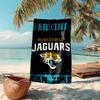 Proof Beach Towel with Jacksonville Jaguars Logo Pattern - Soft,absorbent,quick-drying,machine Washable - Perfect for Swimming,camping,bathing