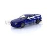 TrueScale Miniatures MINI GT 1/64 Scale Nissan Skyline GT-R VR32 Top Secret Metallic Blue Right-Hand Drive Finished Model