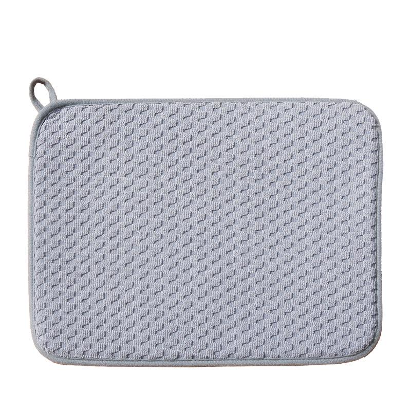 Ultra-Fine Fiber Quick-Dry 3-Layer Draining Kitchen Mat