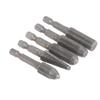 5Pcs/Set Hex Shank Head Tungsten Carbide Steel Rotary Burr Die Grinder Bit Shank Carving Kit For Mold Polishing Grinding Tool