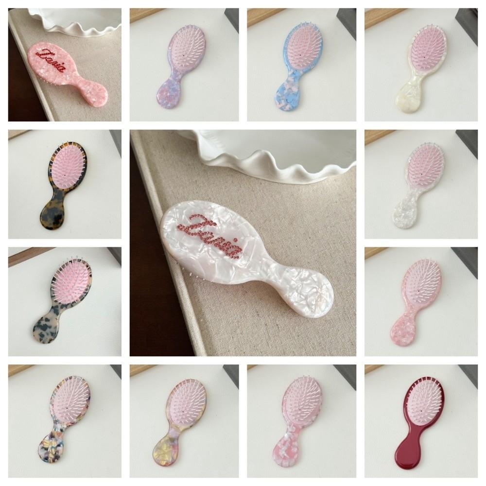 Scalp Massage Airbag Comb Rhinestones Hair Styling Tool Sweet Acetate Air Cushion Comb Hair Care