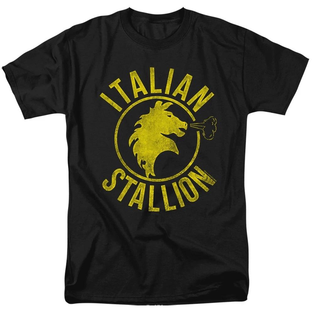 Rocky Italian Stallion Men s T-Shirt Distressed Horse Logo Licensed Tee S-5XL S