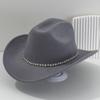 Rhinestone-Embellished Western Cowboy Hats for Men & Women, Bridal & Honeymoon Sun Hats