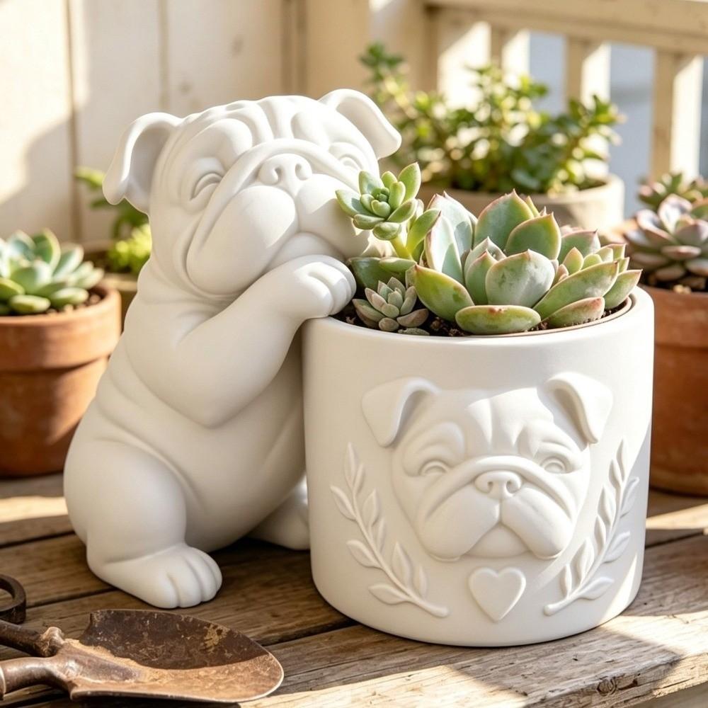 Animal Shaped Dog Shaped Planter Pot Funny Dog Succulent Planter  Garden Decoration