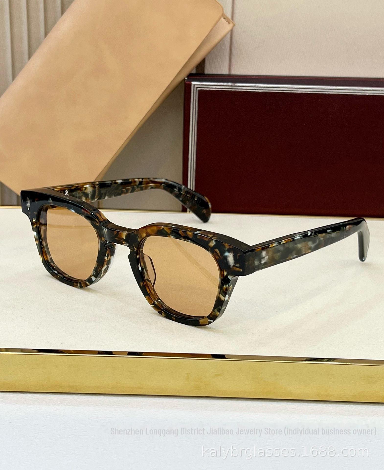 

Солнцезащитные очки JACQ JMM JULIEN в круглой оправе — модные металлические узоры и защита от солнца 47-25-146