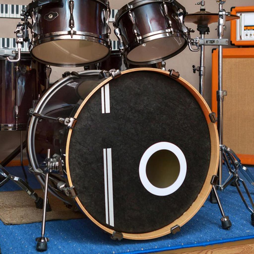 1Pcs Bass Drum Bottom Port Hole Protector Ring Anti Slip Pads Drum Accessories for Improve Sound Quality Hole Protector