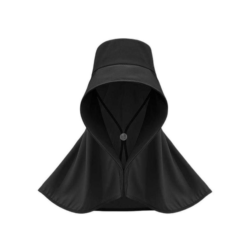 Wind Proof Large Brim Sun Hat Solid Color Sun Protection Cap Simple Wide Brim Sunhat  Fishing