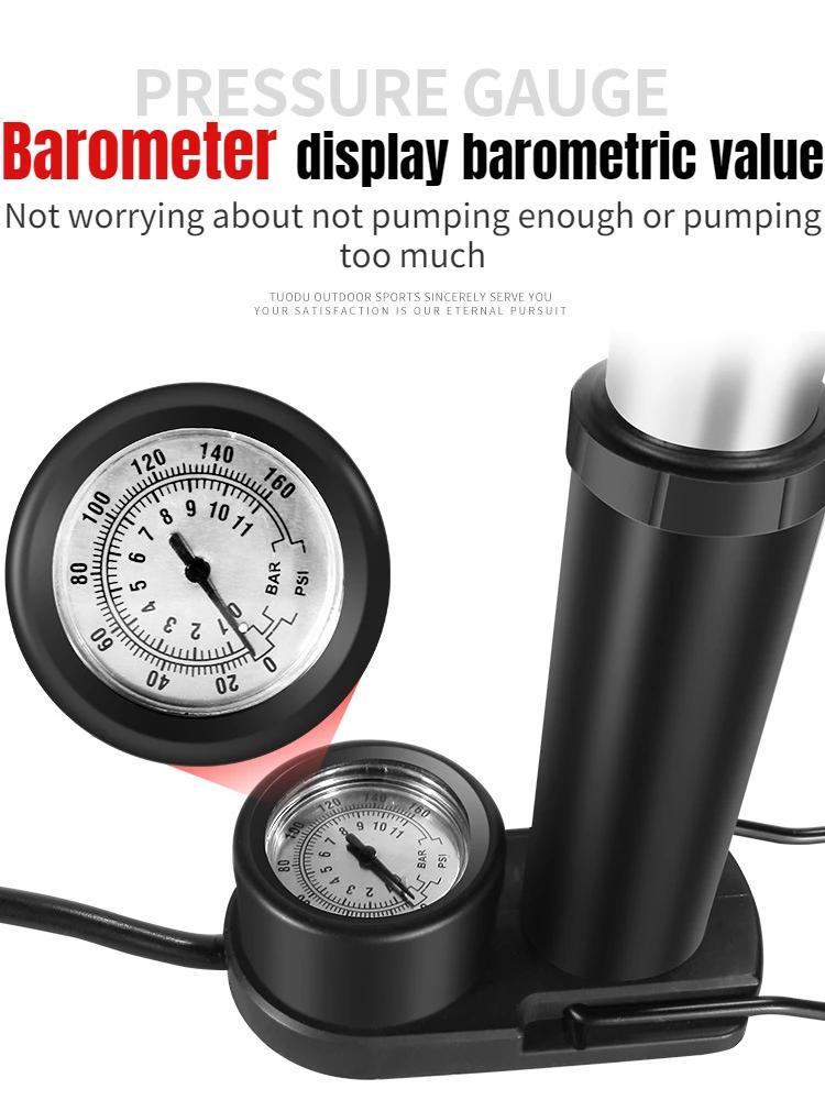 Bicycle Mini Pump 160PSI MTB Bike Manual Air Pump Balloon Tire Inflator Schrader Valve Floor Pump Cycling Accesoriess