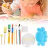 YS8011 Conjunto de Pintura Infantil DIY Grafite Pincel de Belas Artes Paleta Balde Brinquedos de Desenho