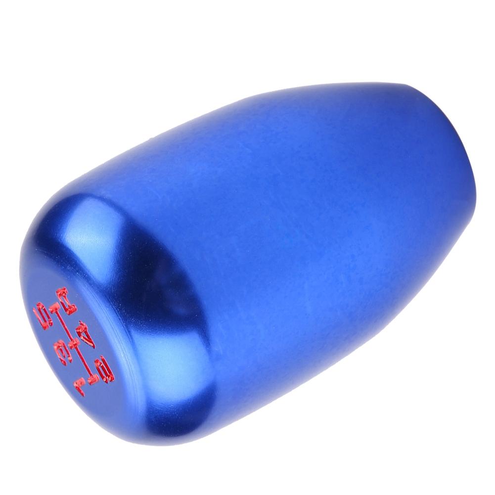 Pomello Leva Cambio Manuale a 5 Marce per Auto Leva Cambio Bastone con 3 Adattatori 8/10/12mm (blu)