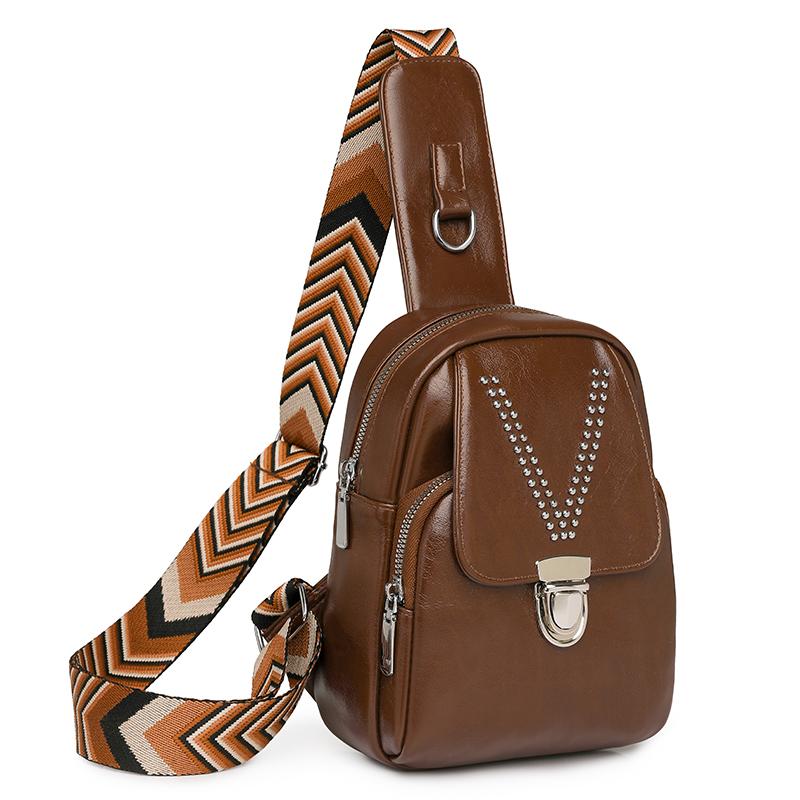 Women's Crossbody Bag Shoulder Bag Water-repellent PU Chest Bag