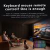 Dual-mode 2.4G Wireless Keyboard Bluetooth Keyboard RGB Mini Keyboard 7 Color Backlit Air Mouse Remote Control with Touchpad for PC Android TV Box