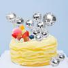 Lot Disco Decorative Balls Retro Cake Cake Insertion Card Home Birthday Party KTV Bar Decor Sequin Wedding Reflective Glass Ball