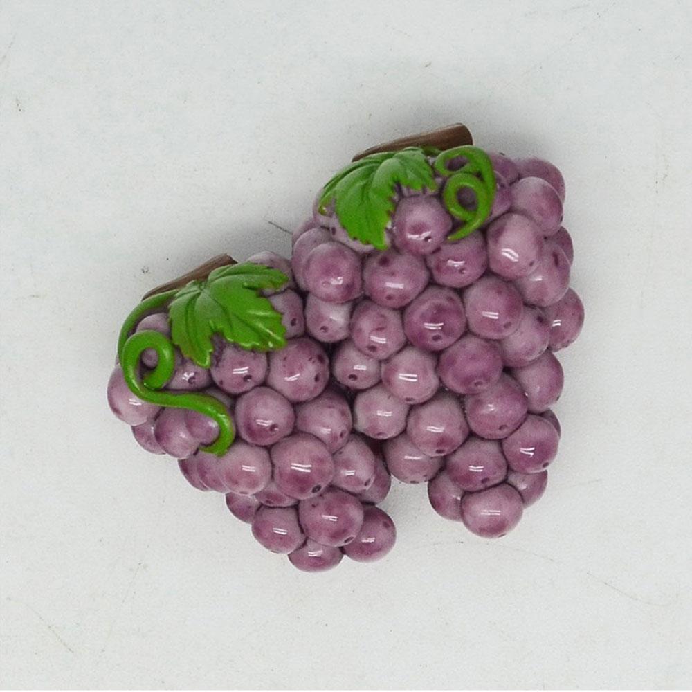 

3D Креативный трехмерный дизайн Смола Фрукты Виноград Арбуз Аксессуары Домашний декор Магнит на холодильник Украшение холодильника виноградный