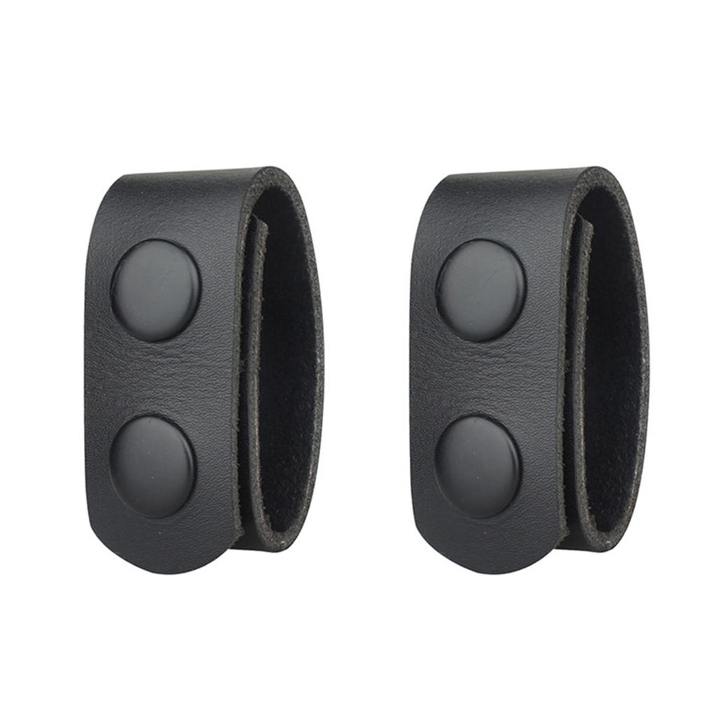 2Pcs/4Pcs Double Snap Belt Keeper Leather Tactical Belt Keeper Loop Belt Buckle For 2-2.25inch Hunting Fixed Accessories