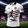 Men's Casual Short Sleeve Soccer Print T-Shirt for Sports, Training, and Daily Wear
