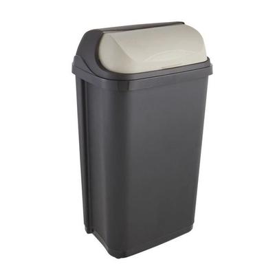 OKT 2053713 Rulltoppssoporlåda 50 l i Grafit/kräm, Plast, 39 x 29,5 x 67,5 cm