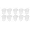 10Pcs 3 Hole White Hearing Amplifier Domes Earbud Tips Soft Static Free Silicone Hearing Amplifier E