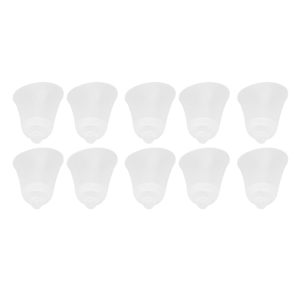 10Pcs 3 Hole White Hearing Amplifier Domes Earbud Tips Soft Static Free Silicone Hearing Amplifier E