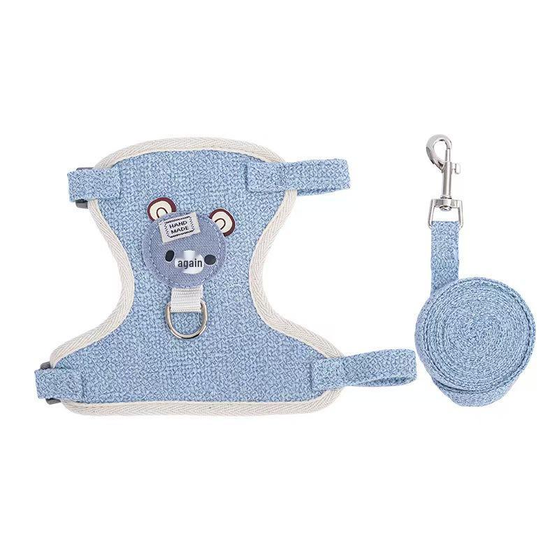 

Teddy Bichon Frise Vest-Style Dog Leash & Harness for Small Dogs and Cats L (12-18 jin)