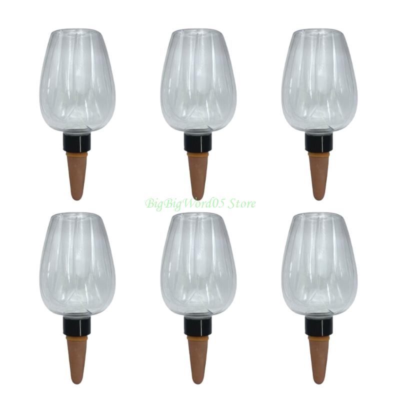 24TE 6Pcs Plant Water Drippers Plant Waterer Bulbs Watering Globes Plant Automatic Irrigation Device for Indoor Outdoor