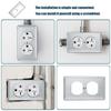 4Pcs Wall Panel Light Switches Socket Cover Standard Wall Switches Receptacle Outlet Covers Faceplates Covers Easy Use