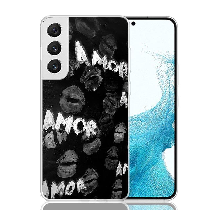 AMOR This Is Love Phone Case For Samsung Galaxy S26 Ultra S23 S24 S25 Edge S20 FE S21 S22 Plus Soft Print Shell Cover Fundas Gal
