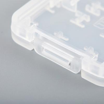 1Pc Transparent Protector Holder Micro Box For Sd Sdhc Tf Ms Memory Card Storage Case Plastic Boxes