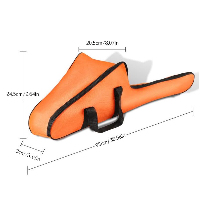 18 Zoll Kettensägen-Trage für Koffer Schiene Tragbare Kettensägen-Tragetasche Polyester Trage-Reisetasche Voll für Schutz Aufbewahrung W