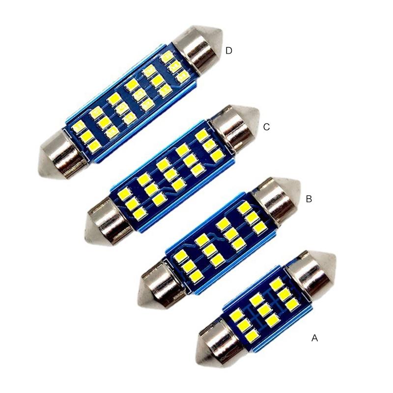 LED Auto Ceiling Lamps 31mm 36mm 39mm 41mm Super Bright Car Dome Light Interior 2016 License Plate No Error Reading Lamp