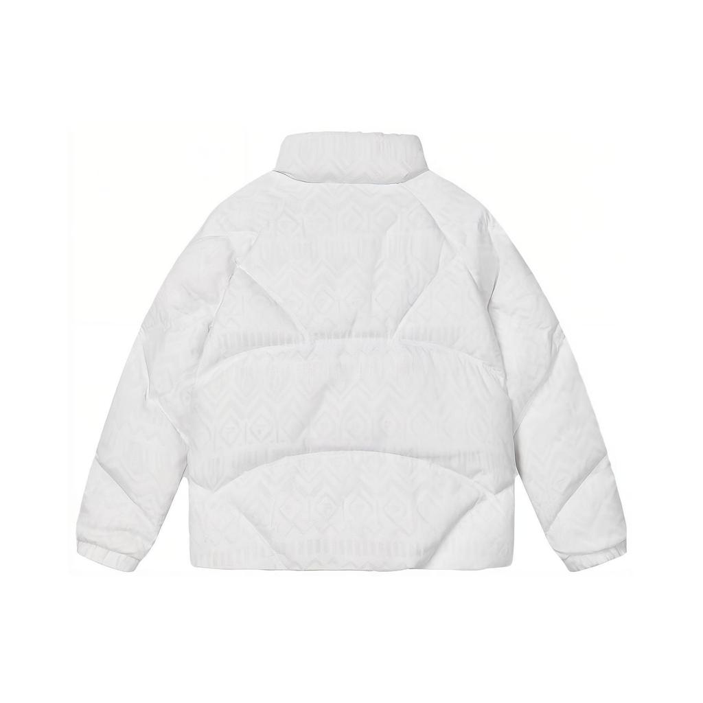 FILA Solid Color Zip Stand Collar Down Jacket Women outerwear White F11W344919F-WT