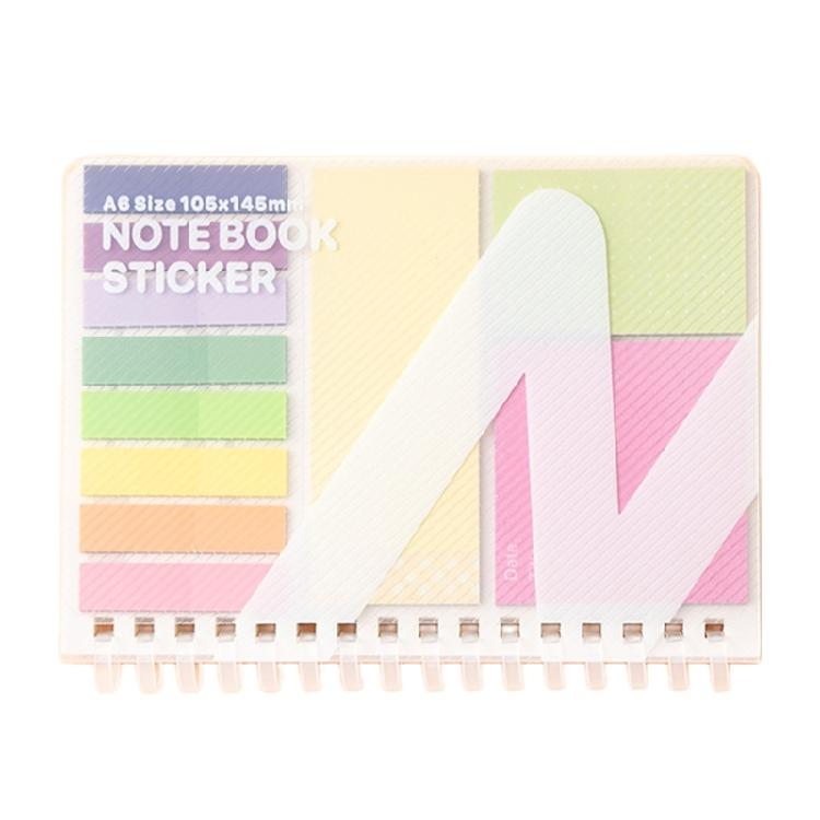 Portable Notebook Memopad With Adhesive Note Colorful Adhesive Index Label For Notebook Planner Office School Supplies