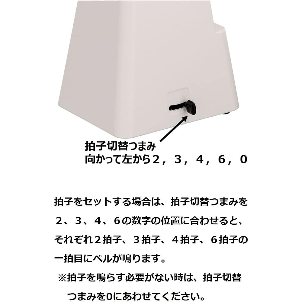 YAMAHA (YAMAHA) Metronome Ivory MP-90IV Classic Triangular Pyramid Style Matte Finish Makes Finge...