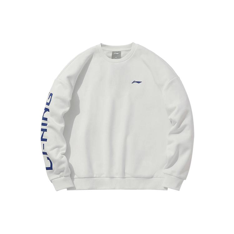 Li Ning Sweatshirt Unisex White AWDP932-29 XXL