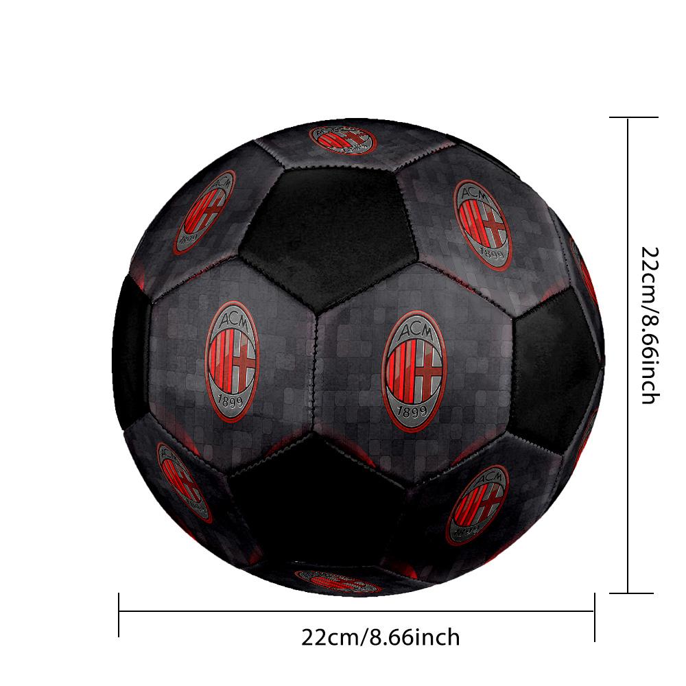 Associazione Calcio Milan Fußball Bunt Alle Altersgruppen Maschinengenäht PVC Wettkampfbereit Langlebig Hoher Rückprall.GRÖSSE5