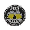 3D Car Styling Beer Blizzard Coffee Veteran Zombie 4x4 RATED 4x4 for Car Door Fender Trunk Rear Bonnet Nameplate Decal Emblem Badge Sticker
