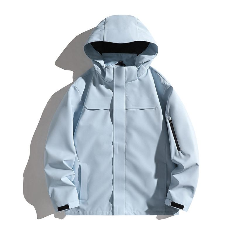 3-In-1 Jacket Windproof Waterproof Thickened Warm Men's and Women's Outdoor Travel Mountaineering Casual Hooded Men's Jacket