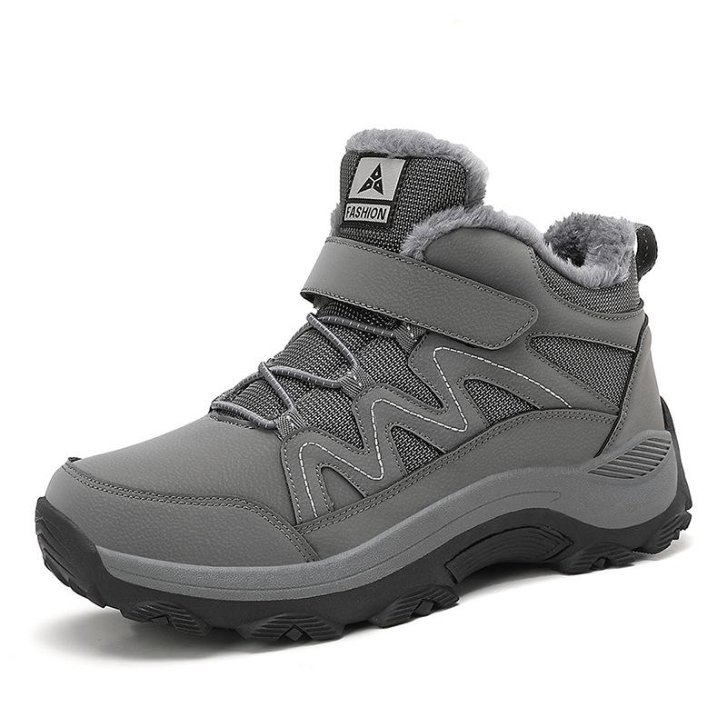 New Winter Velvet Thickened Warm Elderly Shoes Waterproof Medium and Old Snow Boots Men's and Women's Walking Shoes