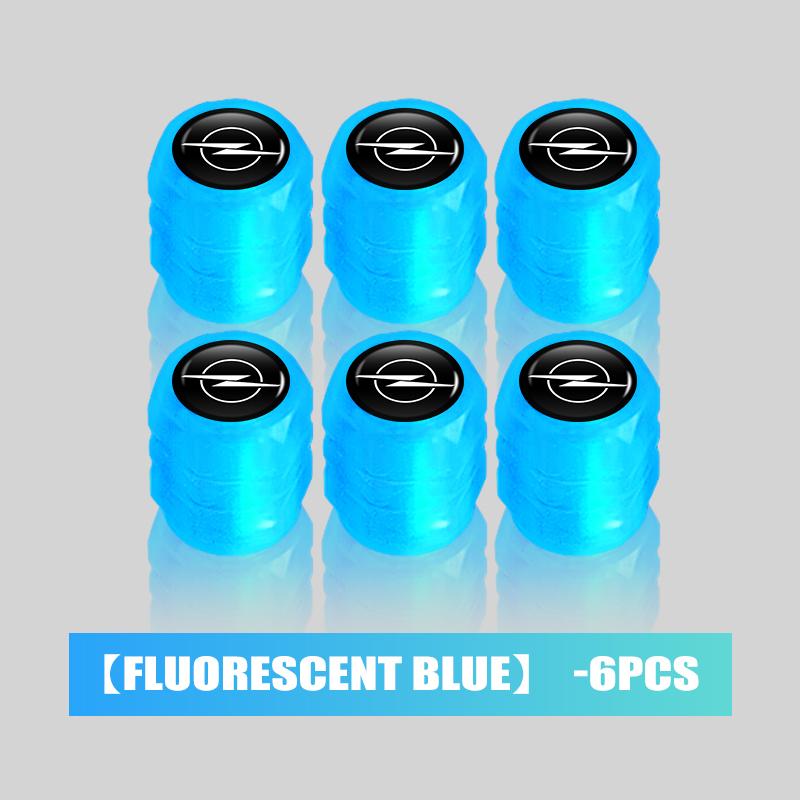 4/6/10pcs Night Glowing Car Wheels Valve Tyre Dustproof Cover For Opel Astra G J H Insignia Zafira Corsa D C Vectra Vivaro