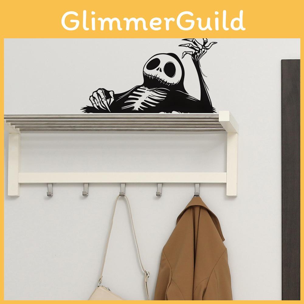 Lazy Skeleton Halloween Pattern Home Decoration Stickers For Walls Cars And