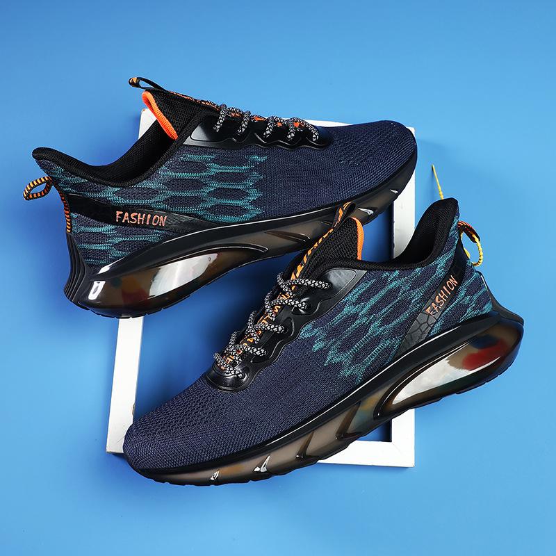 

Flying woven sports men s shoes spring and summer breathable casual shoes new popcorn mesh coconut shoes men s 44