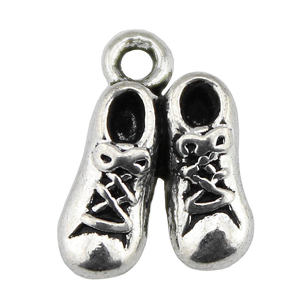 Cowboy Boot Charms Multi Color Alloy Pendants For Western Themed DIY Jewelry