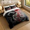 3Pcs Bedding Set Custom Name Text, 1 Sheet 2 Pillowcases Home Bed DecorIT Pennywise