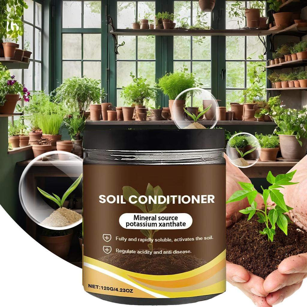 Bodenaktivator steigert Nährstoffaufnahme Bodenaktivator zur Reduzierung von Salzansammlungen für Rasen Gewächshaus Balkon Bauernhof Haus Gärtner