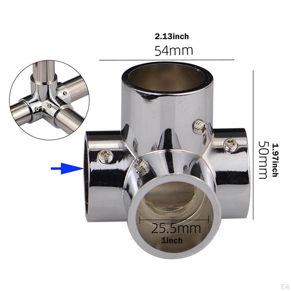 Anslutning för runda rör, 1 tum 25 mm Monteringslösning Hem Torkställ