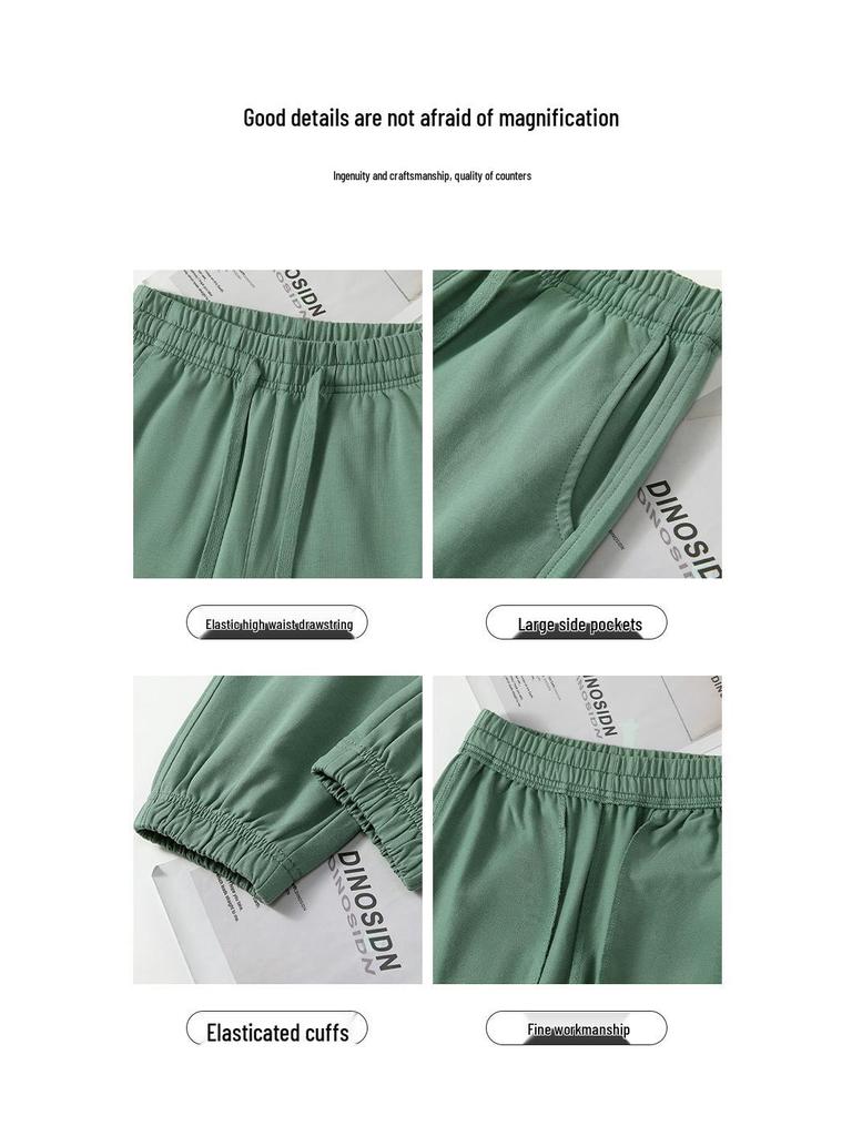 Women's Casual Summer Cotton Harem Sweatpants - Loose Fit, Cuffed, Sports Style