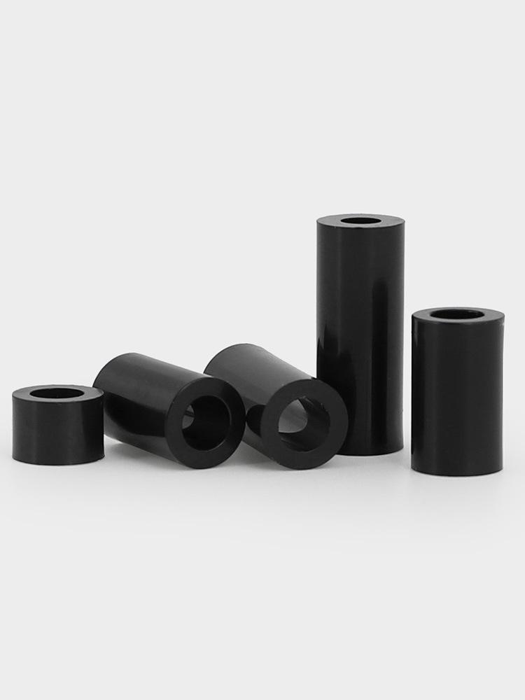 Schwarze Nylon-ABS-Gerade-Abstandshülse (M2 bis M12)
